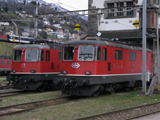 sguggiari.ch, FFS Re 4/4 II 11129 e 11141 presso le officine FFS di Bellinzona